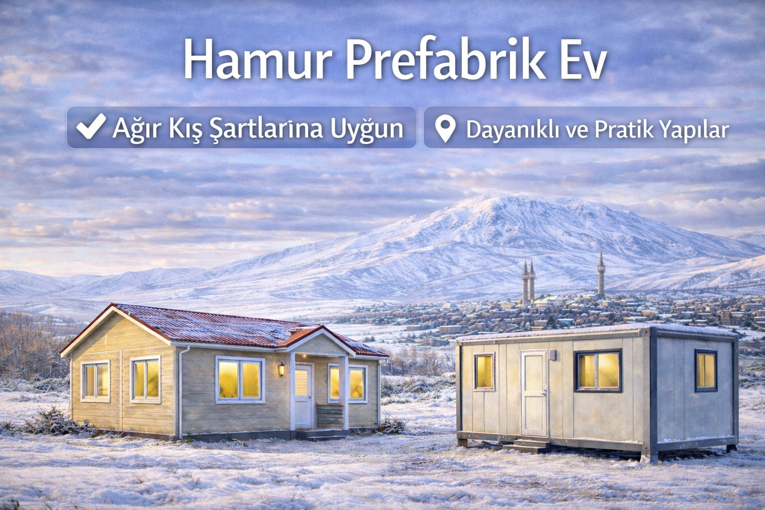 Habur prefabrik ev ve şantiye yapıları örneği