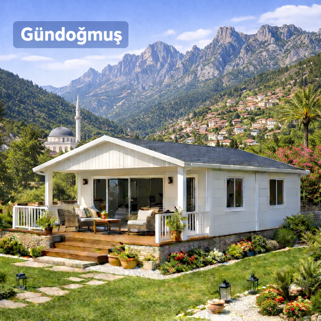 Gündoğmuş prefabrik ev modelleri