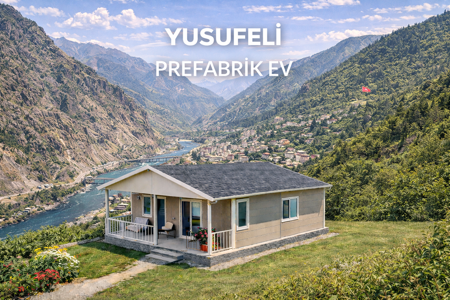 Yusufeli prefabrik ev modelleri